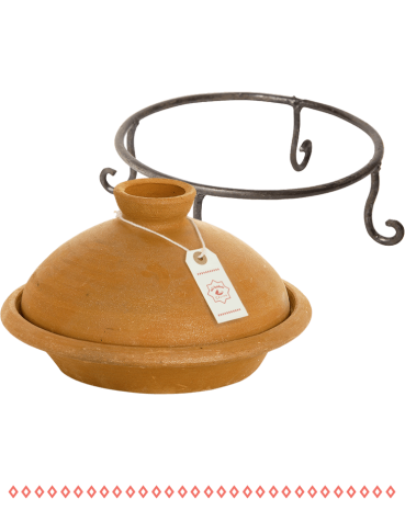 Tajine T4 mit Metall-Ständer