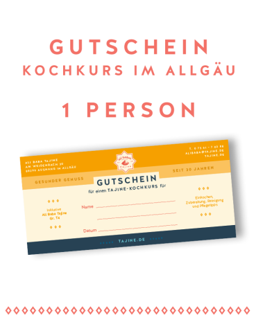 Gutschein Kochkurs in 2027 (1 Person)